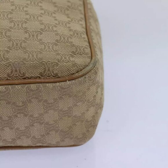 CELINE Macadam Canvas Shoulder Bag Beige - Picture 9 of 16